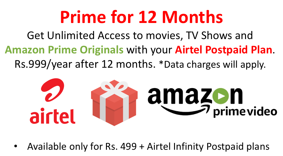 airtel postpaid amazon prime