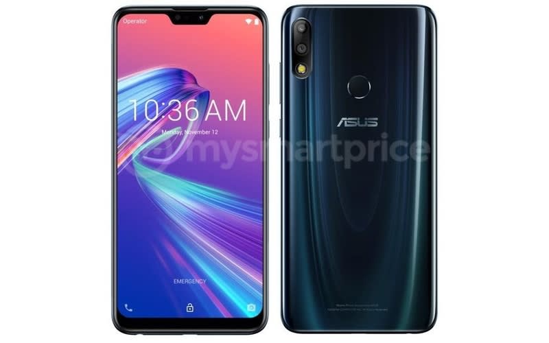 Asus Zenfone Max Pro M2 Press Render