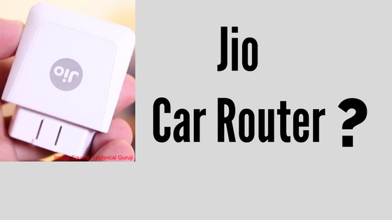 Jio Car Router