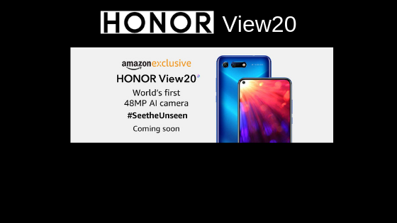 Honor View20 Amazon India