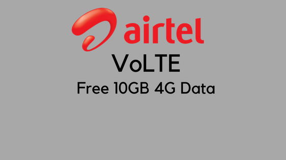 airtel volte free 10gb