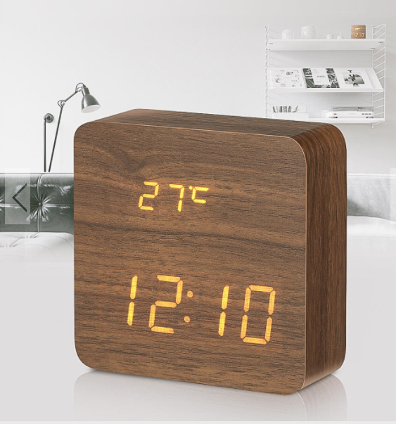 wooden clock