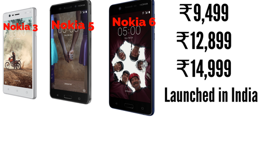 Nokia 3,5,6 India